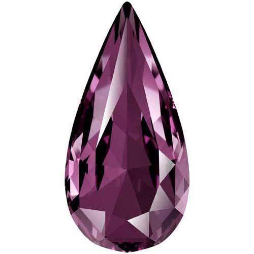 4322 Swarovski Teardrop Fancy Stones, Amethyst (204)