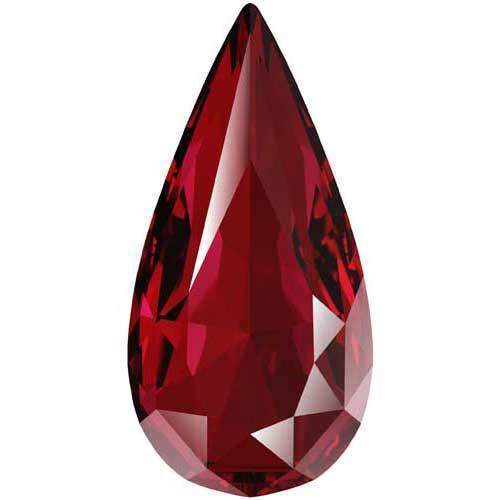 4322 Swarovski Teardrop Fancy Stones, Scarlet (276)