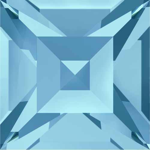 4428 Swarovski Xilion Square Stones, Aquamarine (202)