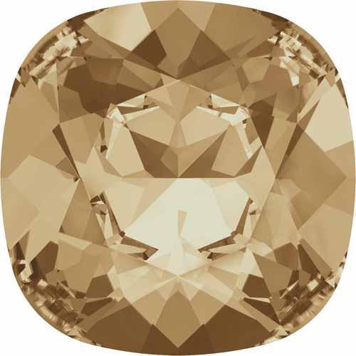 4470 Swarovski Cushion Fancy Stones, Crystal Golden Shadow (001 GSHA)
