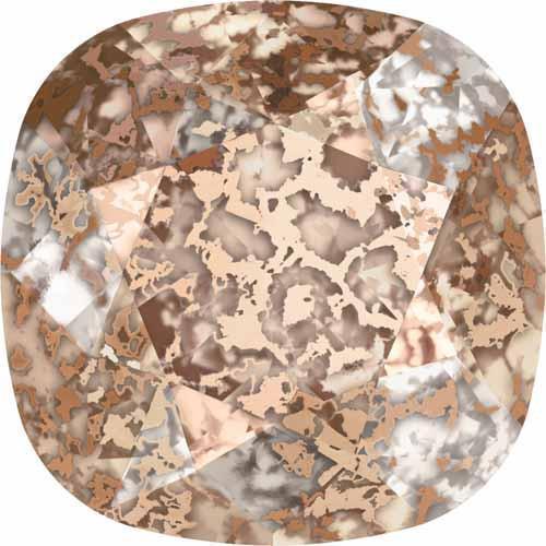 4470 Swarovski Cushion Fancy Stones, Crystal Rose Patina (001 ROSPA)