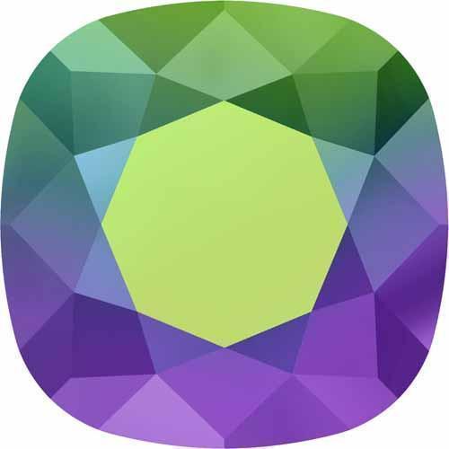 4470 Swarovski Cushion Fancy Stones, Crystal Scarabaeus Green (001 SCGR)