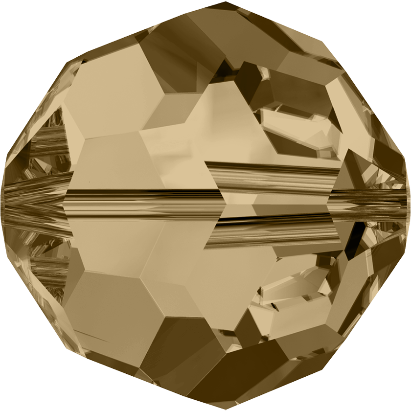 5000 Swarovski Round Beads, Crystal Golden Shadow (001 GSHA)