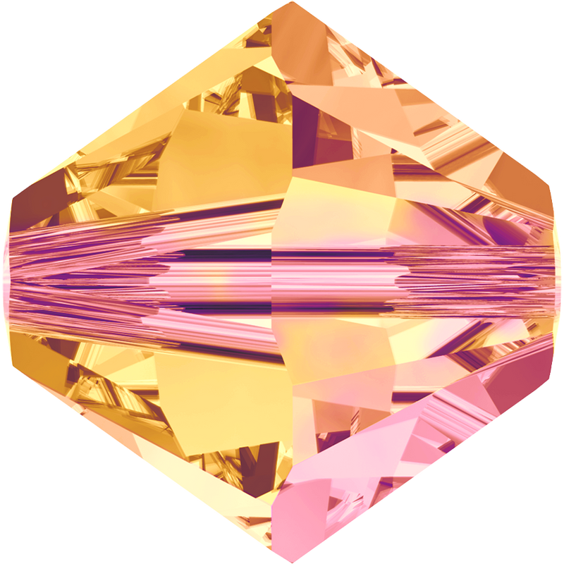 5328 Swarovski Bicone Beads, Crystal Astral Pink (001 API)