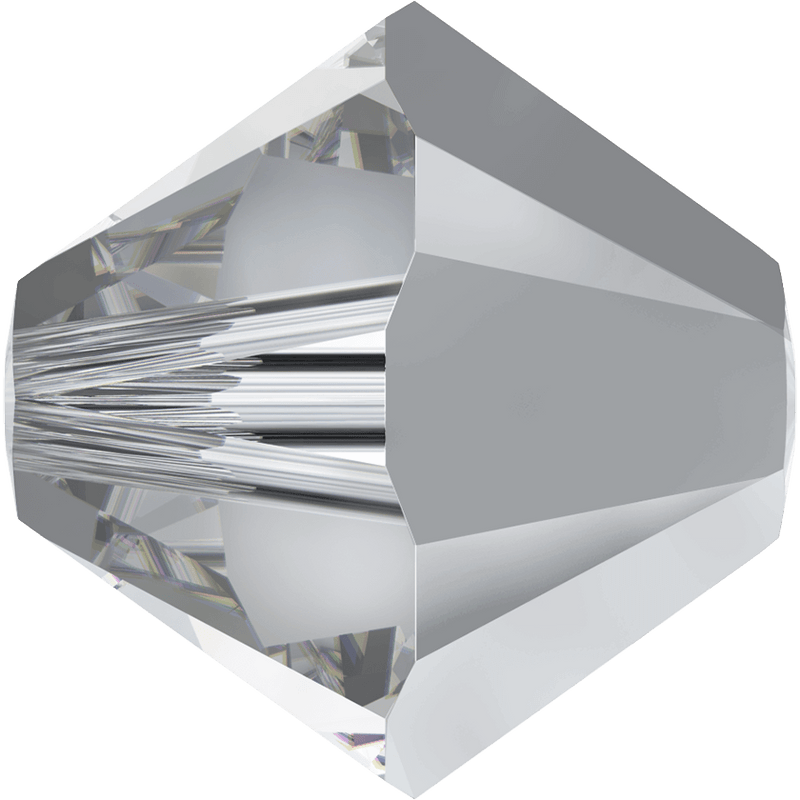 5328 Swarovski Bicone Beads, Crystal Comet Argent Light (001 CAL)