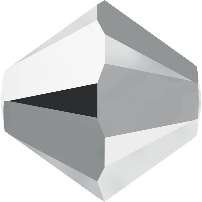 5328 Swarovski Bicone Beads, Crystal Light Chrome 2x (001 LTCH2)