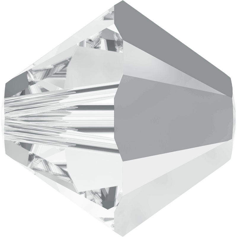 5328 Swarovski Bicone Beads, Crystal Light Chrome (001 LTCH)