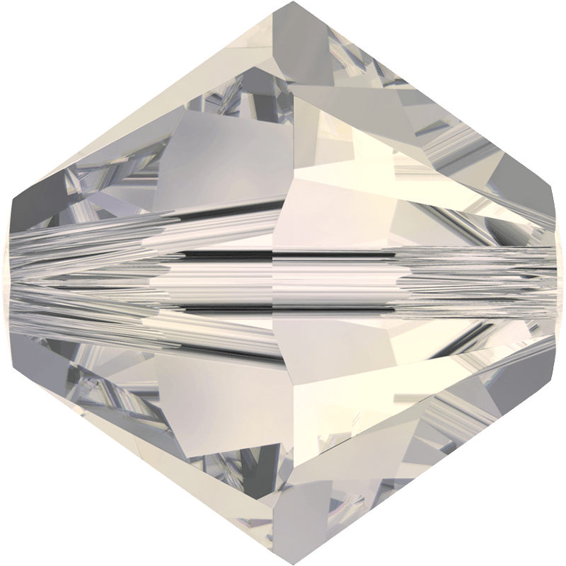 5328 Swarovski Bicone Beads, Crystal Moonlight (001 MOL)