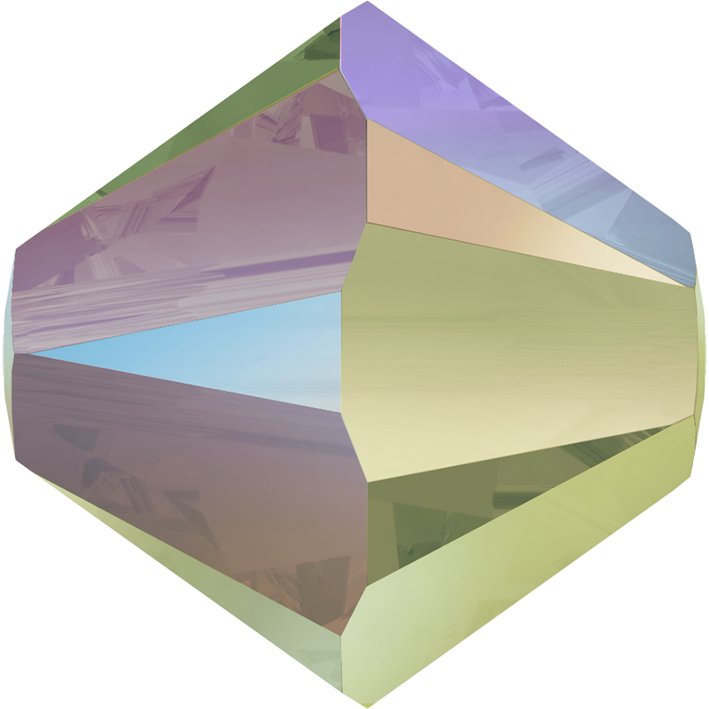 5328 Swarovski Bicone Beads, Crystal Paradise Shine 2x (001 PARSH2)