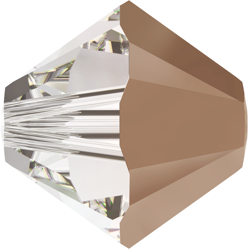 5328 Swarovski Bicone Beads, Crystal Rose Gold (001 ROGL)