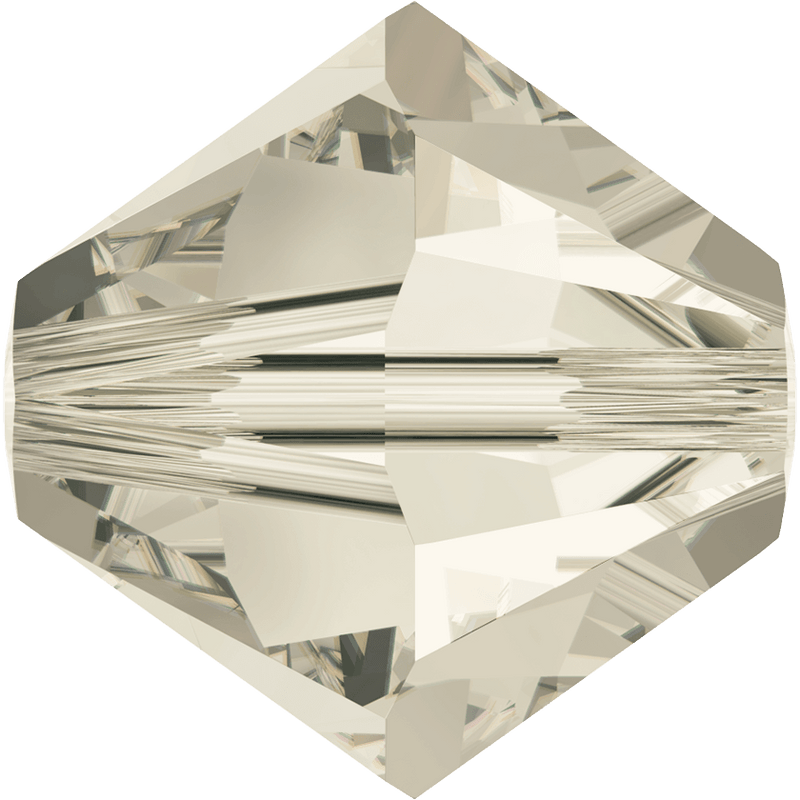 5328 Swarovski Bicone Beads, Crystal Silver Shade (001 SSHA)