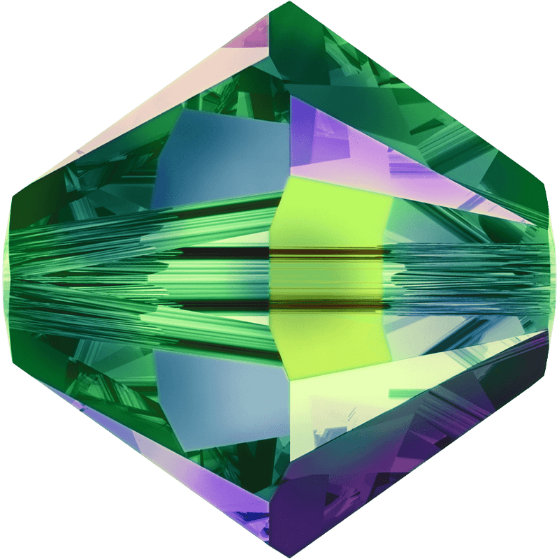 5328 Swarovski Bicone Beads, Crystal Vitrail Medium (001 VM)