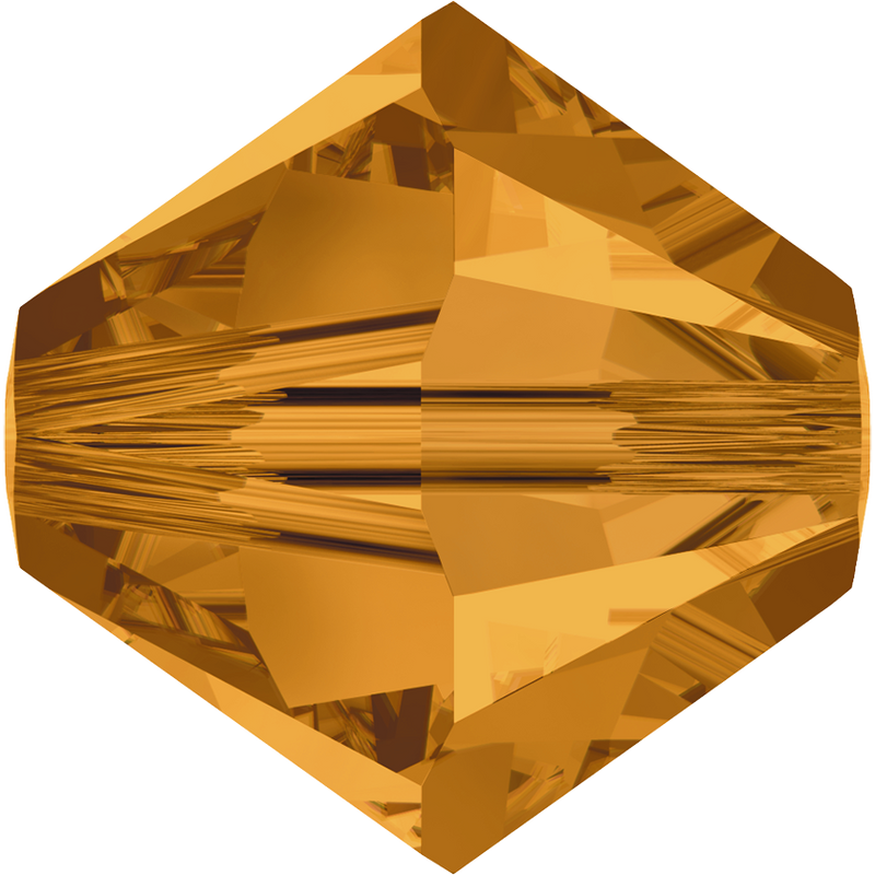 5328 Swarovski Bicone Beads, Topaz (203)