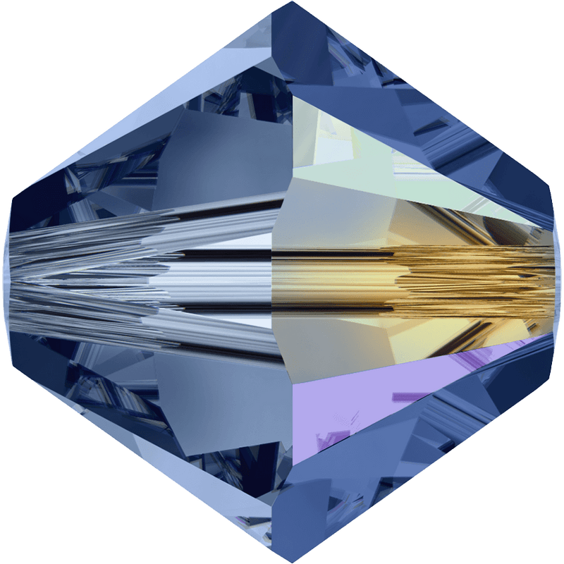 5328 Swarovski Bicone Beads, Montana AB (207 AB)