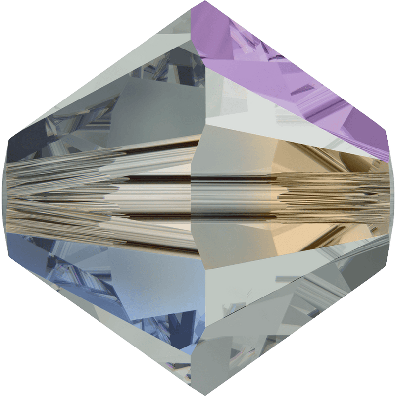 5328 Swarovski Bicone Beads, Black Diamond AB 2x (215 AB2)