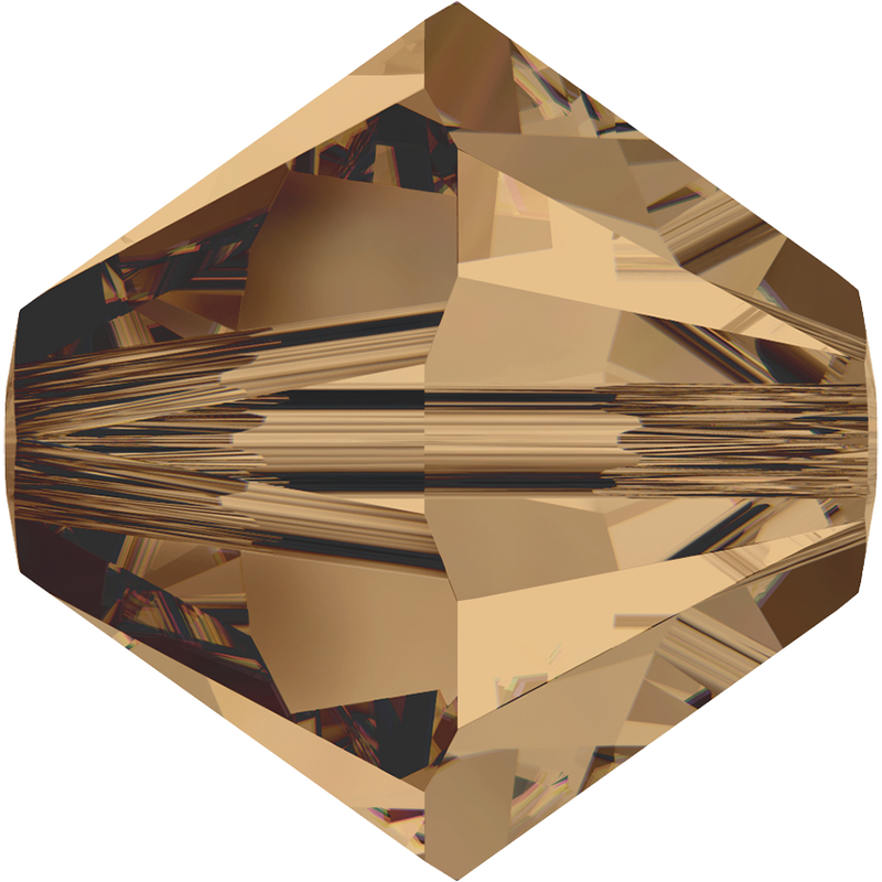 5328 Swarovski Bicone Beads, Light Smoked Topaz (221)