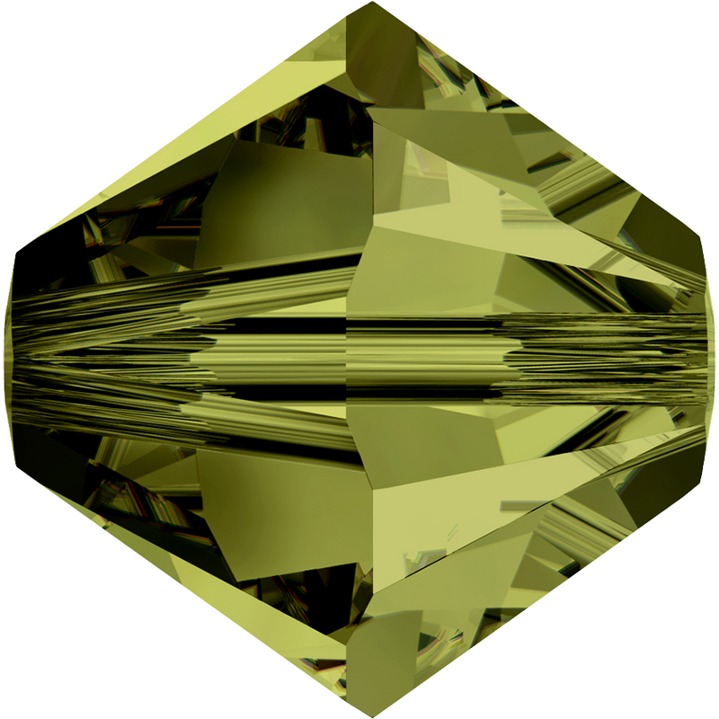 5328 Swarovski Bicone Beads, Olivine (228)
