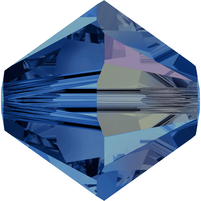 5328 Swarovski Bicone Beads, Capri Blue AB (243 AB)