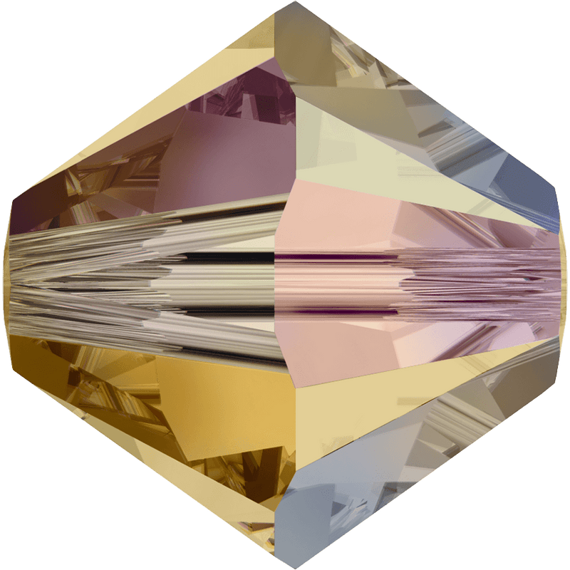 5328 Swarovski Bicone Beads, Light Colorado Topaz AB 2x (246 AB2)