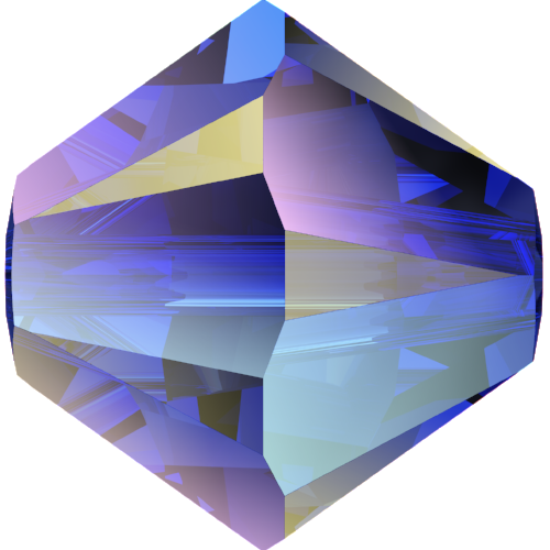 5328 Swarovski Bicone Beads, Majestic Blue AB 2x (296 AB2)