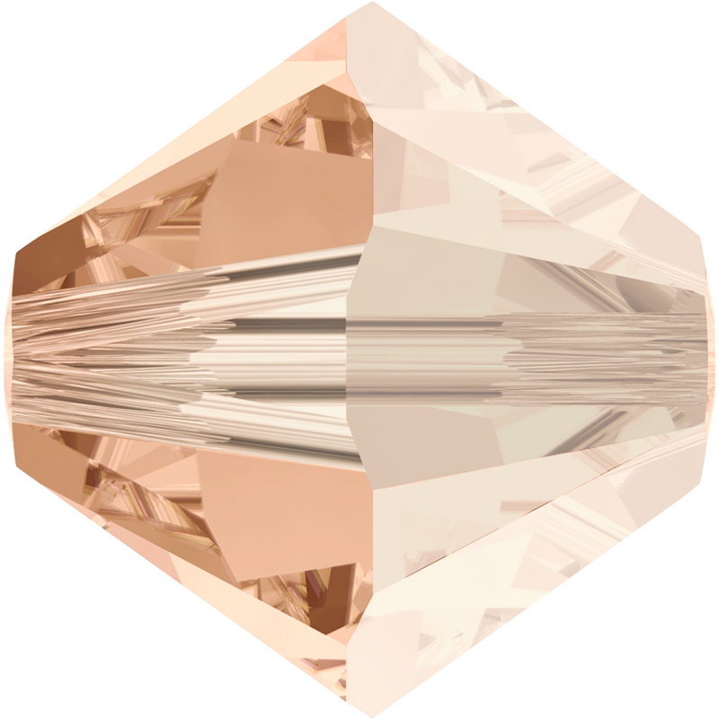 5328 Swarovski Bicone Beads, Light Peach Satin (362 SATIN)
