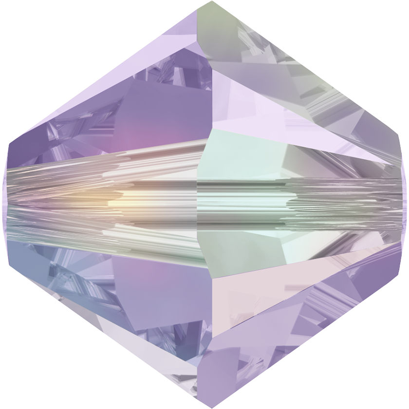 5328 Swarovski Bicone Beads, Violet AB 2x (371 AB2)
