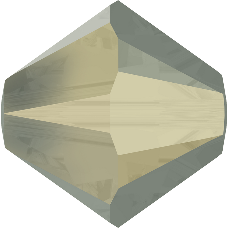 5328 Swarovski Bicone Beads, Light Grey Opal (383)