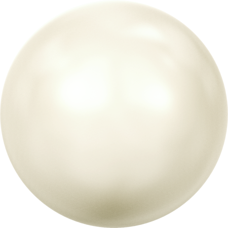 5818 Round Pearls (Half Drilled), Crystal Creamrose Pearl (001 621)