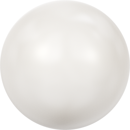 5817 Cabochon Pearls (Half-Drilled), Crystal White Pearl (001 650)