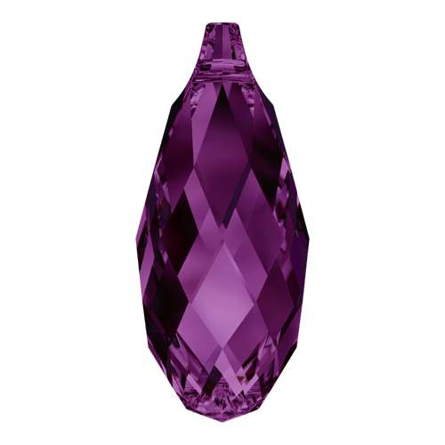 6010 Swarovski Briolette Pendants, Amethyst (204)