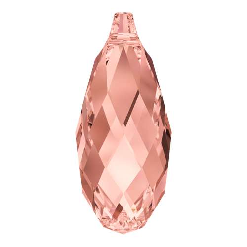 6010 Swarovski Briolette Pendants, Rose Peach (262)