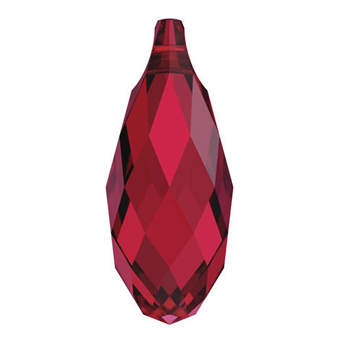 6010 Swarovski Briolette Pendants, Scarlet (276)