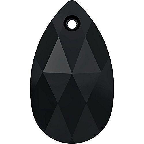 6106 Swarovski Pear-shaped Pendants, Jet (280)