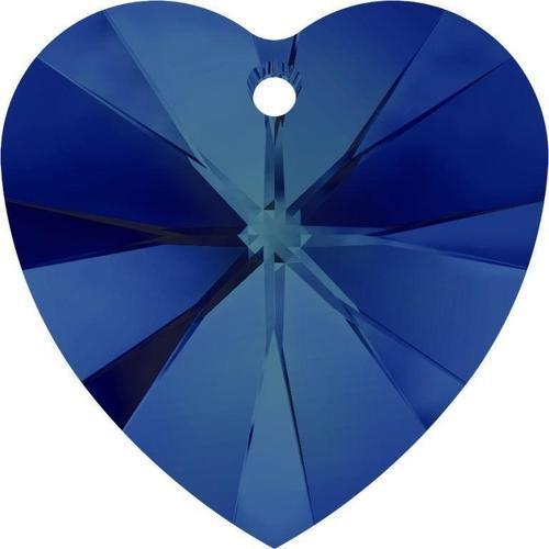 6228 Swarovski XILION Heart Pendants, Crystal Bermuda Blue (001 BB)
