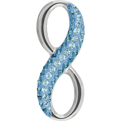67422 Swarovski BeCharmed Pave Pendants, Infinity