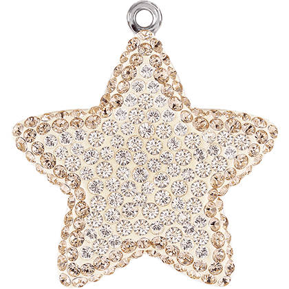 67422 Swarovski BeCharmed Pave Pendants, Star