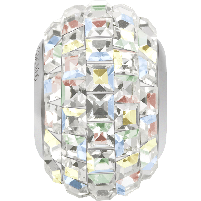 80201 Swarovski BeCharmed Pavé Beads, Xilion Square