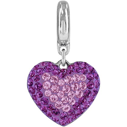 86502 Swarovski BeCharmed Pave Heart Charm