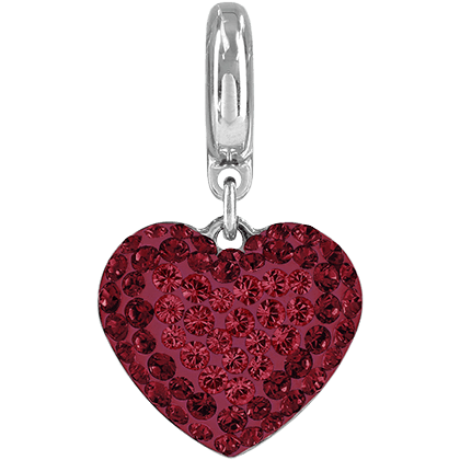 86502 Swarovski BeCharmed Pave Heart Charm