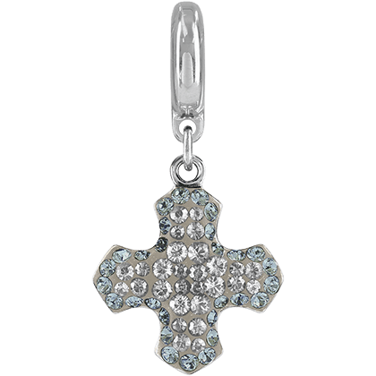 86522 Swarovski BeCharmed Pave Greek Cross Charm