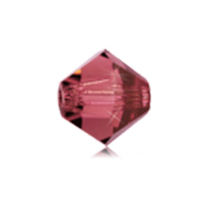 Preciosa 451 69 302 Rondelle Bead, Light Burgundy (90095)