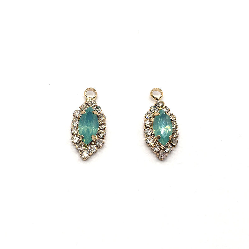 Light Green Baroque Diamond Water Drop