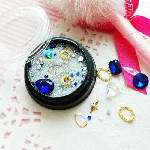 Assorted Nail Art Decor (Flatbacks, Beads & Rivets)