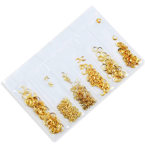 Moon & Bow Metal Nail Art Decor