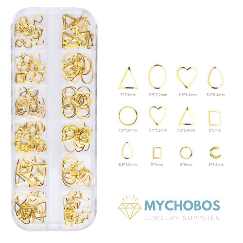 Assorted Shapes Rivet Nail Ornament - Box Set