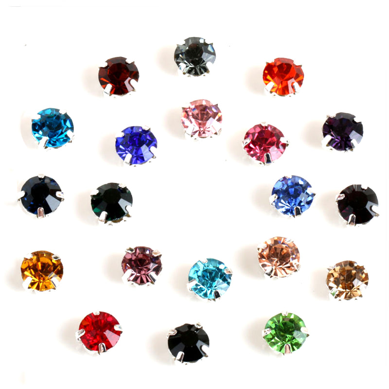 Round Crystal Chaton Sew On Rhinestones