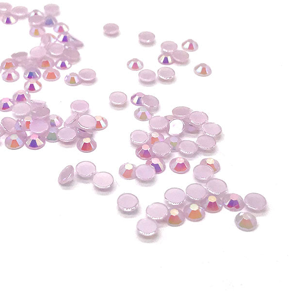 Jelly Resin Flatback Rhinestones, Purple AB