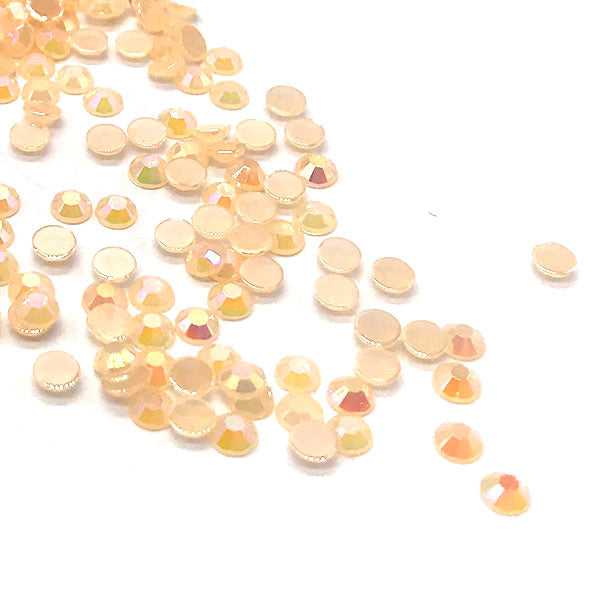 Jelly Resin Flatback Rhinestones, Orange AB