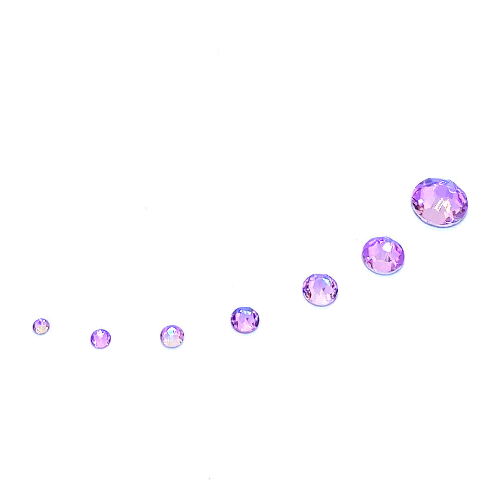 2058 &amp; 2088 Swarovski Flatback No Hotfix Mix Sizes, Crystal Vitrail Light (001 VL)