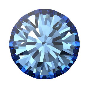 1028 & 1088 Swarovski Pointed Back Chaton Round Stones, ReCreated Ice Blue (1405)